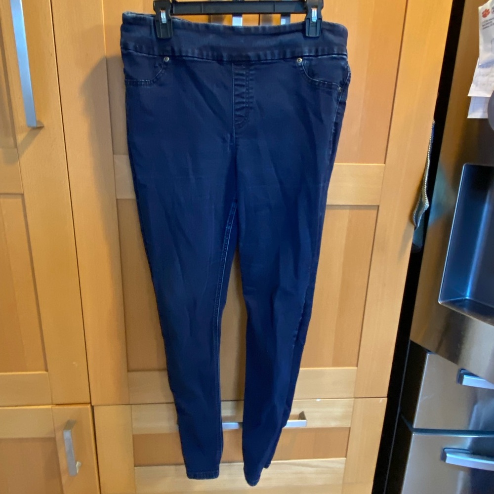 Chico's Blue Jeggings with Smooth Finish
